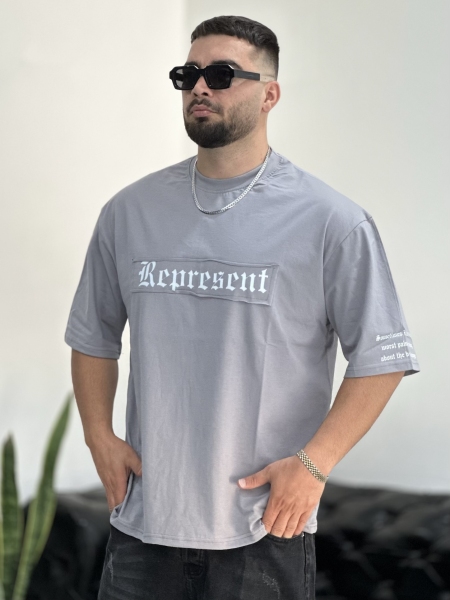 تیشرت پنبه Represent طوسی