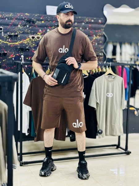 ست تیشرت و شلوارک الو